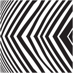 Abstract geometric stripes pattern.vector lines black and white background, Geometrical monochrome design.zigzag line	effect.

