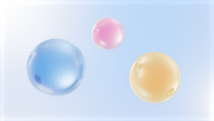 Bubble white serum, cream, and lotion drop into skin cells for UV protection, Ultraviolet shield reflection. repair skin care concept