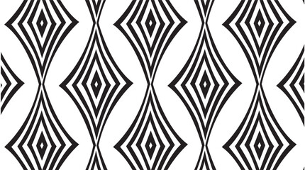 Obraz premium Bold Impressions: Striking Black Line Designs on White Canvas