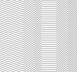 Abstract black and white geometric stripe zic zag lines