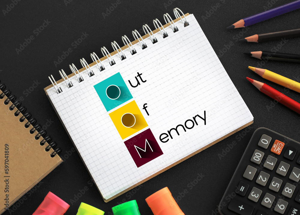 Poster oom out of memory - state of computer operation where no additional memory can be allocated for use 