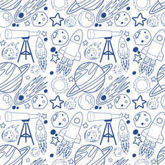 Astronomy Objects and Icons Vector Set