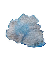 blue watercolor drop Abstract hand paint