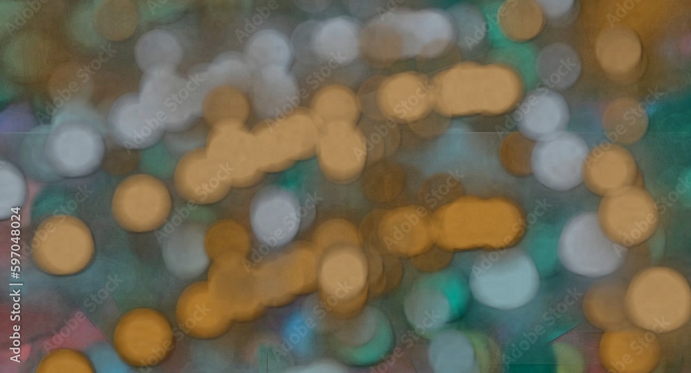 Poster abstract texture psychedelic fractal of chaotic figures of various shapes and sizes