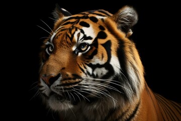Fototapeta na wymiar Seamless tiger animal patterns. Generative AI