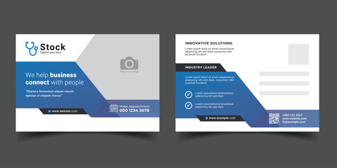 corporate modern eddm business postcard template 