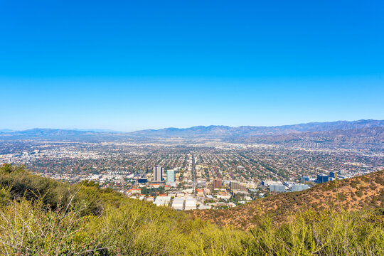 Panoramic View of Los Angeles from the Summit of Burbank Peak