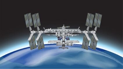 International Space Station (ISS) in Space