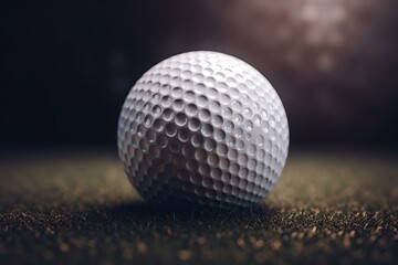 A 3D-generated image of a golf ball. Generative AI