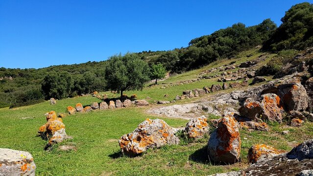 Domus de Janas Necropolis of Montessu, Villaperuccio, Sardinia, Italy