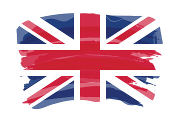 Brushstroke flag of UNITED KINGDOM