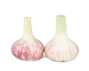 Fresh garlic isolated on a white background