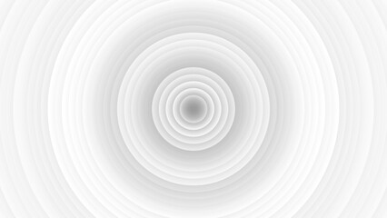 Concentric linear offset white and colour gradient rings of circles steps from top background wallpaper banner background, close up flat lay top view from above. Vector file