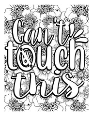 Kitchen quotes coloring page