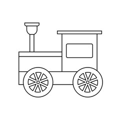 Children train icon Vector. public transport illustration sign. railroad symbol. 