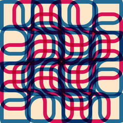 Geometric object  with riso print effect. Vector. Graphic element  for fabric, textile, clothing, wrapping paper, wallpaper, poster. Graphic element.  Perfect For your own decoration or design