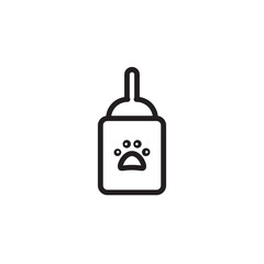 Bottle Dog Feed Outline Icon