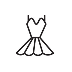 Clothing Cocktail Dress Outline Icon