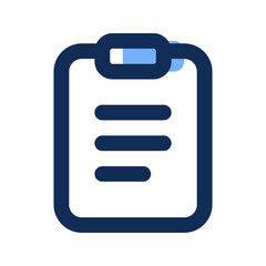 clipboard filled line icon