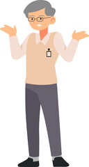 Businessman character illustration