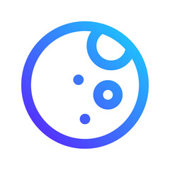 full moon gradient icon
