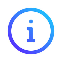 info gradient icon