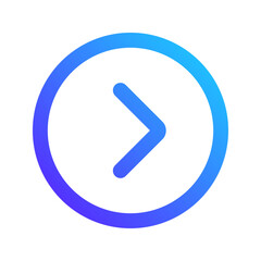 right chevron gradient icon