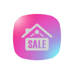 Home Sale Sign - Pictogram (icon) 