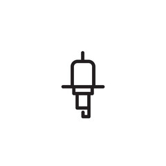 service car ignition outline icon