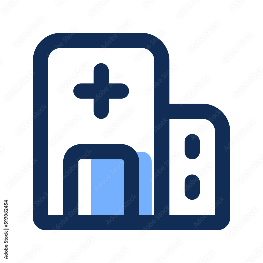 Canvas Prints hospital filled line icon