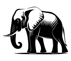 Elephant logo icon. Simple elephant design symbol. Elephant logo sign vector illustration design.