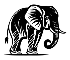 Elephant logo icon. Simple elephant design symbol. Elephant logo sign vector illustration design.