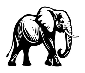 Elephant logo icon. Simple elephant design symbol. Elephant logo sign vector illustration design.