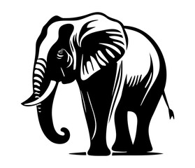 Elephant logo icon. Simple elephant design symbol. Elephant logo sign vector illustration design.