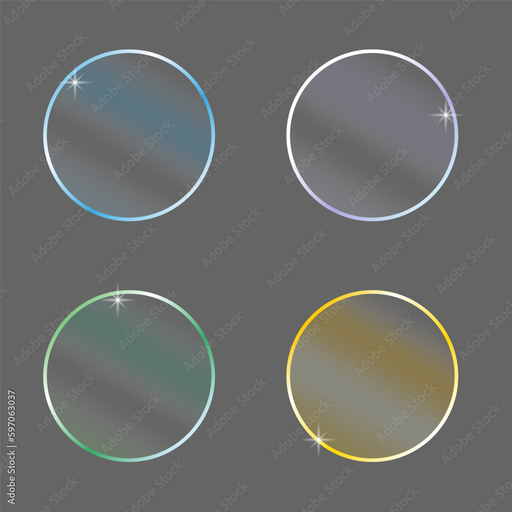 Poster graphic design 3d icon set. gradient color. realistic glassmorphism matte plexiglass shape. vector i