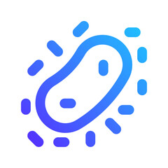 bacteria gradient icon