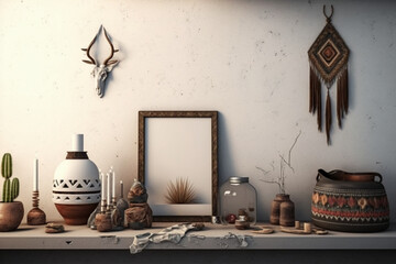 retro living room interior
