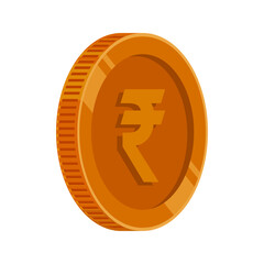 Rupee India Coin Bronze Money Rupee Copper Currency Symbol