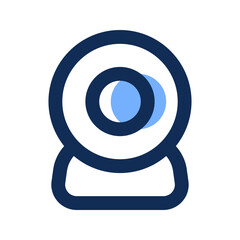 webcam filled line icon