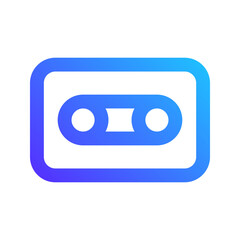 cassette tape gradient icon