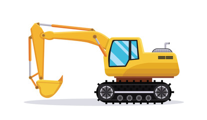 Construction equipment loader vector illustration	