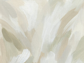 Elegant background in earthy neutral colors. Abstract hand painted acrylic template with paint brush strokes