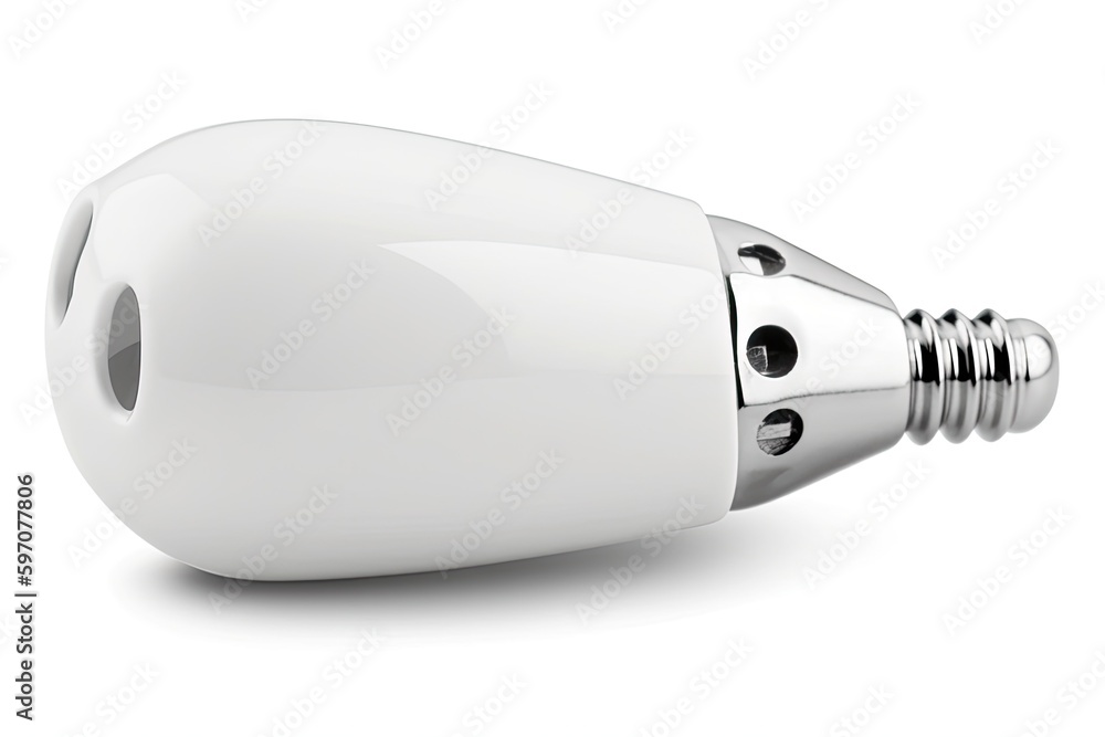 Poster minimalistic white object on a white background. generative ai