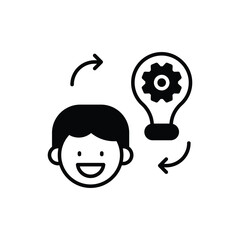 Business Man icon vector stock.