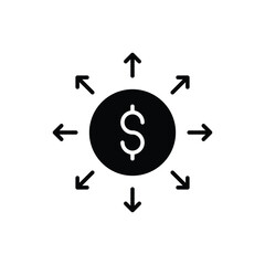 Money icon vector stock.