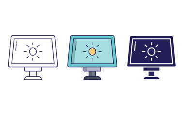 Fototapeta premium solar energy. vector icon