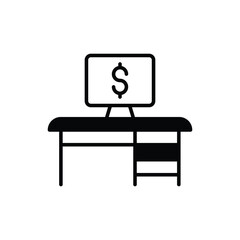 Workplace icon vector stock.