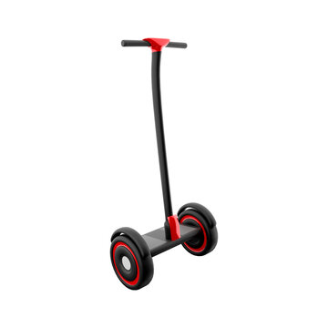 3d rendering Segway, eco transport icon. 3d render Electric scooter, Self-balance transporter icon. Segway.