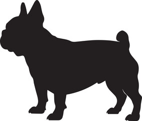 French Bulldog Silhouette full body Standing