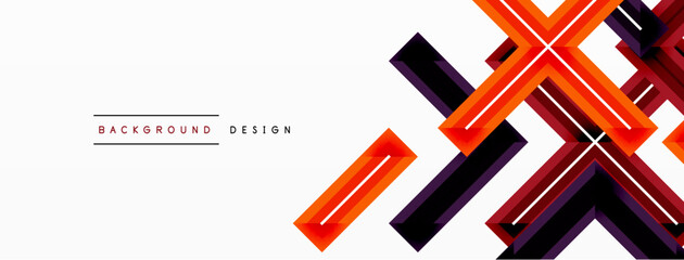 Cross line background minimal geometric template. Design for wallpaper, banner, background, landing page, wall art, invitation, prints, posters